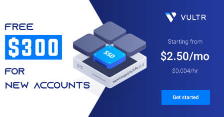 vultr $300 free credit coupon