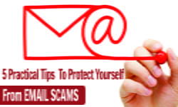 5 tips protection yourself from email scams