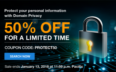 domain.com 50% off domain privacy