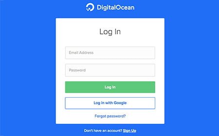 digitalocean and google account 1