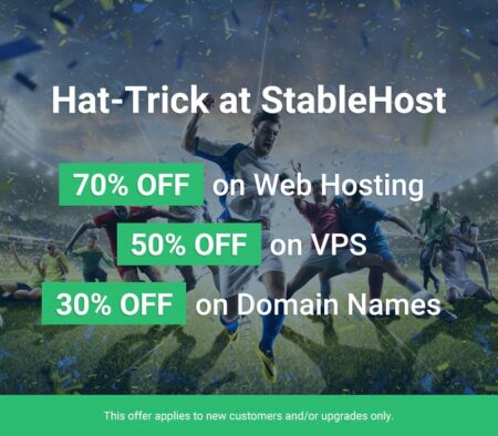 stablehost 70off hosting - 50off vps - 30off domain name