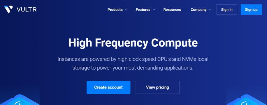 Vultr Launches High Frequency Compute Service &#8211; 3+ GHz with NVMe Storage