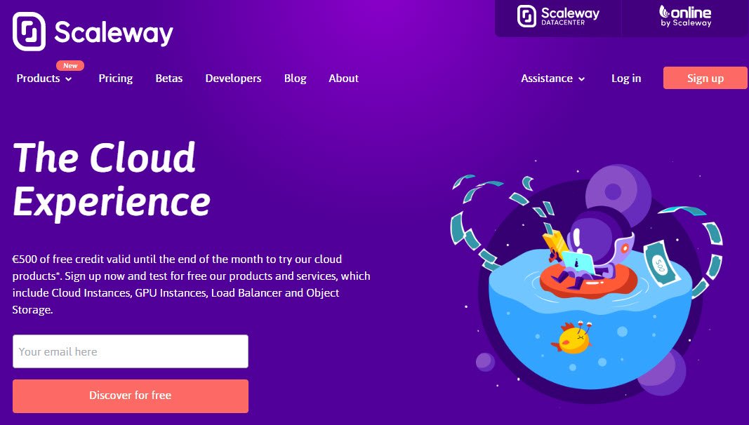 Scaleway &#8211; Get Started For Free With Up To €500 Credits