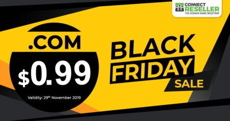 ConnectReseller Black Friday $0.99 .COM Sale