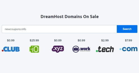 dreamhost domains on sale