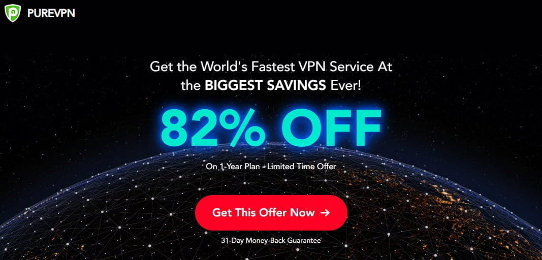 95% OFF PureVPN 1 Year Special Deal On July 2024