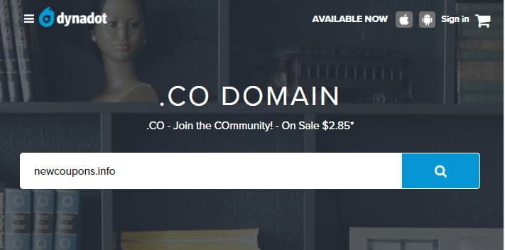 Register .CO Domain For $2.85 At Dynadot &#8211; Free Privacy