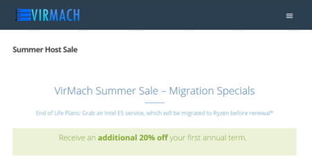 Vimach Summer Host Sale 2021