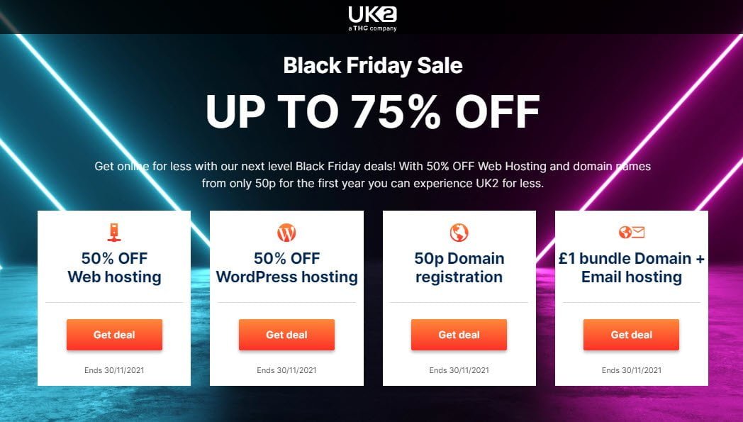 UK2 Black Friday Sale &#8211; Register &#038; Transfer Domains For £0.5
