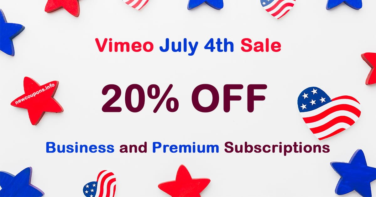 Vimeo 4th July Sale &#8211; Get 20% Off on Business and Premium Subscriptions