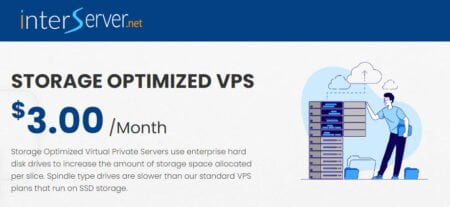 InterServer Storage VPS for 50% off for life