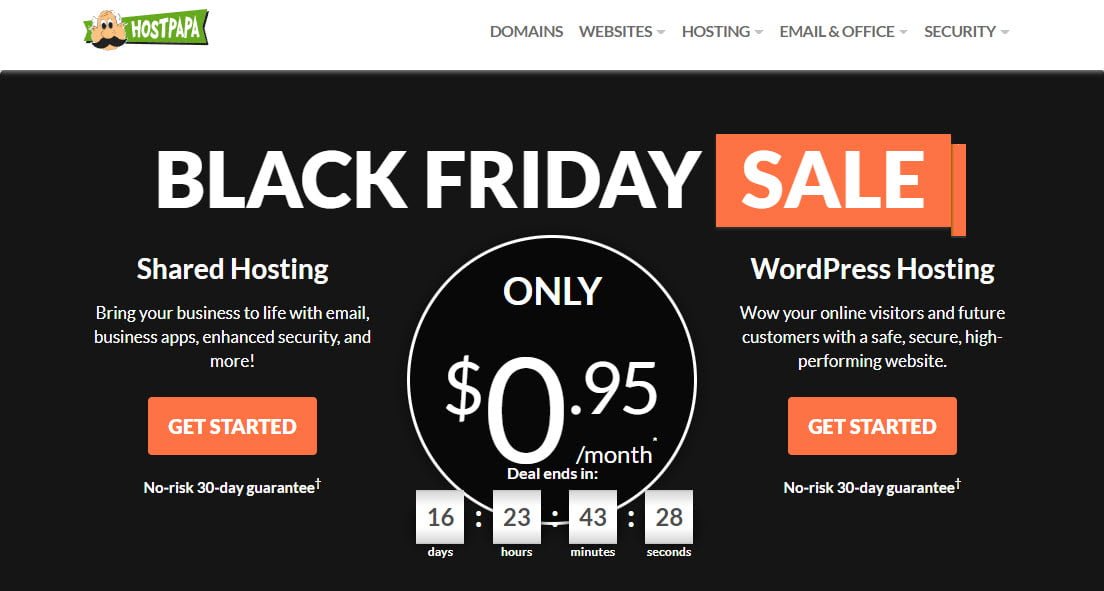 HostPapa Black Friday Promo 2022 &#8211; Up To 90% Off Web Hosting
