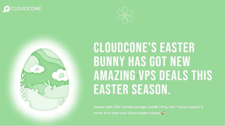 Easter 2023 Sale! CloudCone KVM VPS Offers For $15/Year