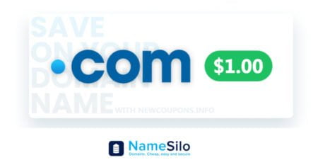 NameSilo $1 .COM Coupon Code