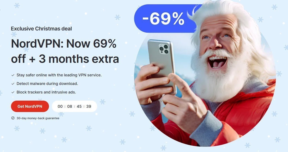 NordVPN Exclusive Christmas Deal &#8211; 69% OFF + 3 Months Extra!