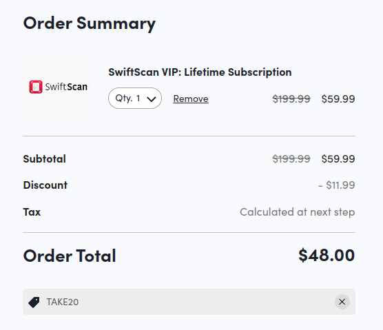 70% OFF SwiftScan VIP Lifetime Deal On January 2025