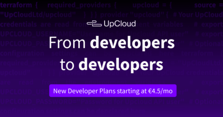 Upcloud Now Has Developer Plans