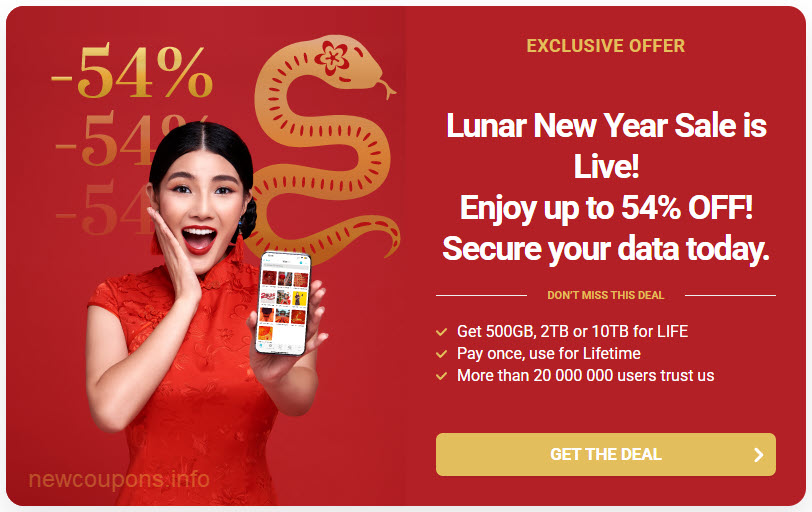 pCloud Lunar New Year Deal: 54% OFF Lifetime Plans!